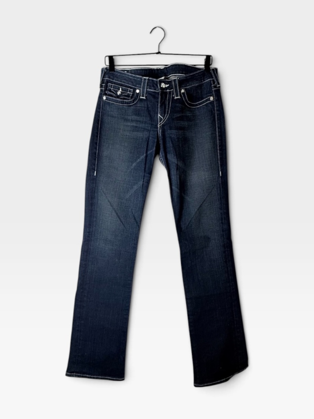 True Religion Low Rise Boot Cut Blue Jean Women's Size 30 Denim Pant (O)